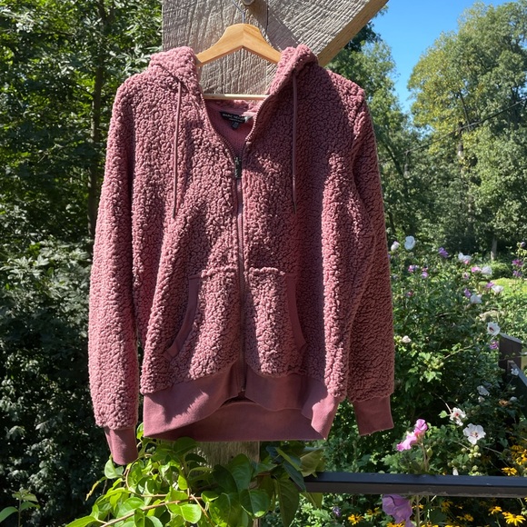 Zip Up Teddy Fleece Jacket - Picture 8 of 8